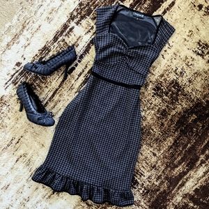 Sourpuss Houndstooth Pinup Sweater Dress